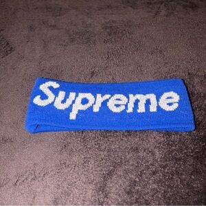 Supreme New Era Reflective Royal Blue Headband SS16